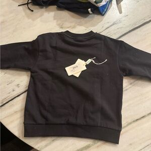 Fendi Black Embossed Logo Sweatshirt